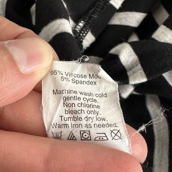 J Crew Striped Maxi Dress Sz XXS Black Gray Racerback Tank Slit Vacation Lounge - Picture 7 of 12